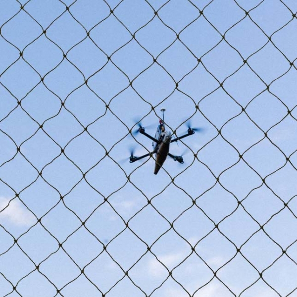 Сітка поліамідна 4х4 см 1,2 мм хакі для захисту від дронів та плетіння маскувальних сіток