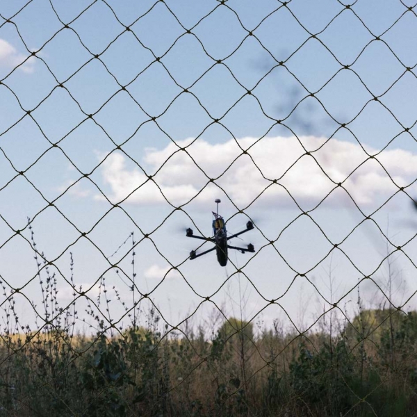 Сітка поліамідна 5х5 см 1,2 мм хакі для маскувальних сіток та захисту від дронів